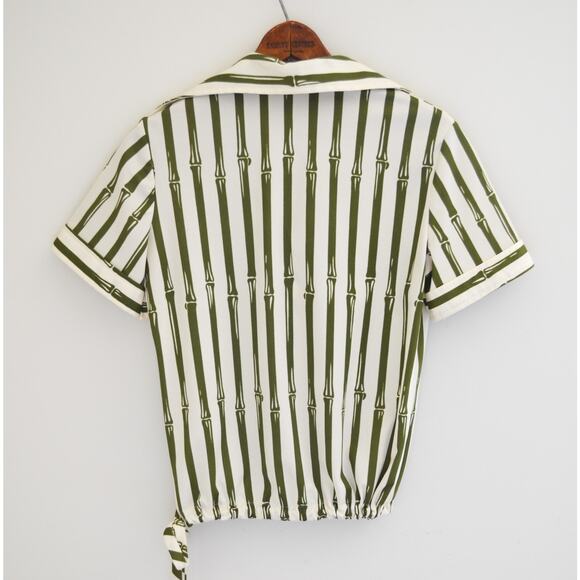 Vintage Lanvin Bamboo Printed Blouse - Picture 3 of 7